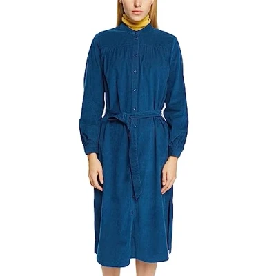 Image of ESPRIT Women&#039;s 092EE1E303 Dress, 450/PETROL Blue, 42