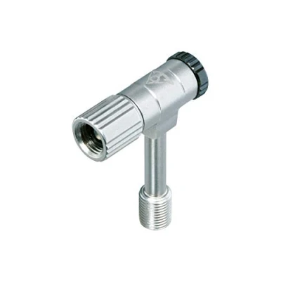 Image of Topeak Pressure Rite Shock Adapter, Schrader,Silver