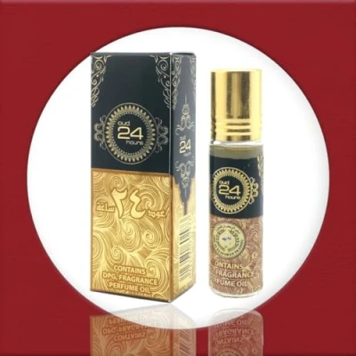 Image of OUD 24 HOURS 10ML Perfume Oil, Roll on Bottle, Alcohol Free, Made in Dubai