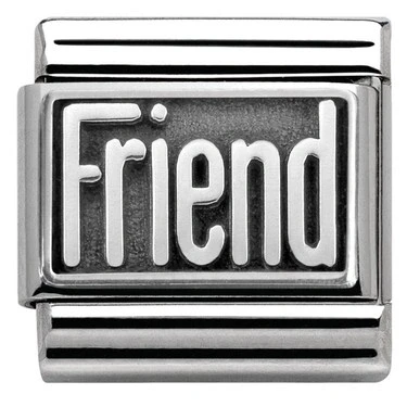 Image of Nomination Classic Silver Friend Friends &amp; Family Charms