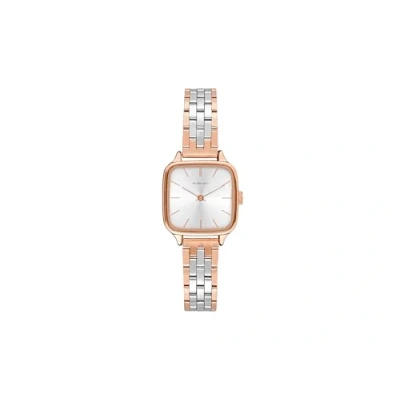 Image of KOMONO Kate Estate Women&#039;s Japanese Quartz Analogue Watch in Rose Gold Silver with Stainless Steel Strap