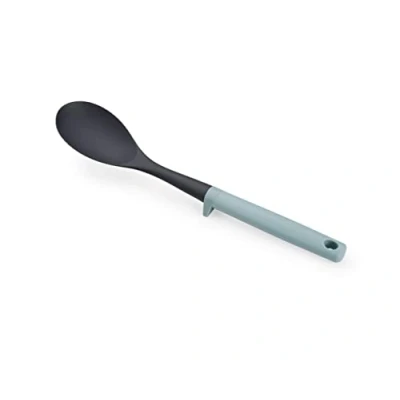 Image of Joseph Duo Solid Spoon with integrated tool rest, Hygienic Cooking Kitchen Utensil for use non stick cookware, Opal