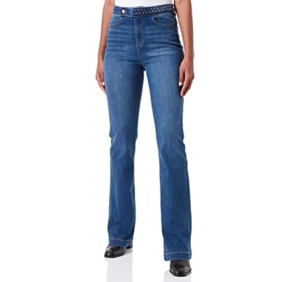 Image of Morgan Women&#039;s détails tresse Ceinture 222 PKELY, Jean Stone, 38