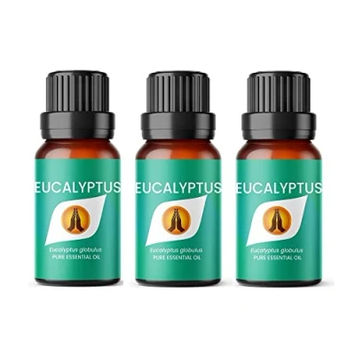 Image of Aroma Energy Eucalyptus Essential Oil 30ml (3 x 10ml Bottles) 100% Pure &amp; Natural