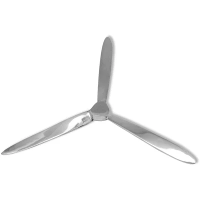 Image of vidaXL Wall Mounted Propeller Aluminium Silver 70 cm