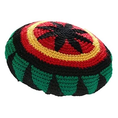 Image of ZffXH Jamaican Rasta Man Hat, Wool Knit Rainbow Woolly Hats Colorful Beanie Skull Hat Slouchy Baggy Cap Winter Autumn