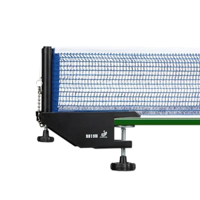 Image of Relaxdays Metal Professional Table Tennis Net Ping Pong Screw In: 19.2 x 23.5 cm Equipment Accessory Outdoor, Blue