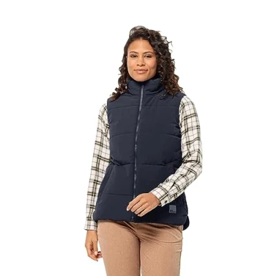 Image of Jack Wolfskin Women&#039;s White Frost Vest W, Night Blue, M