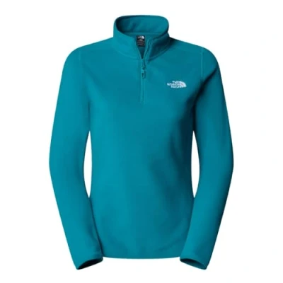 Image of The North Face 100 Glacier 1/4 ZIP Fleece jumper, Women&#039;s, Size: XL, Indigo plum