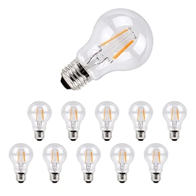 Image of Metrix E27 LED Light Bulb Clear, 6 W 660 Lumen, 3000 Kelvin Warm White Energy Saving Replaces 60 W, Pack of 10
