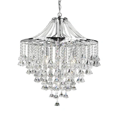 Image of Dorchester 5 Light Chandelier Chrome Finish, E14