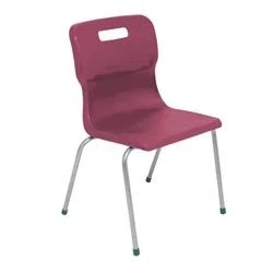 Image of Titan 4 Leg Chair Size 5 430mm Seat Height Burgundy T15 BU