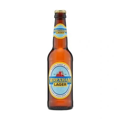 Image of Wrexham Lager 12 x 330ml 4% ABV, Vegan Friendly