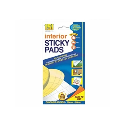 Image of 151 Double Sided Sticky Pads (20mm x 20mm 80PC)