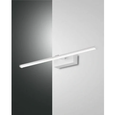 Image of Nala LED Bathroom Over Mirror Light White Glass, IP44