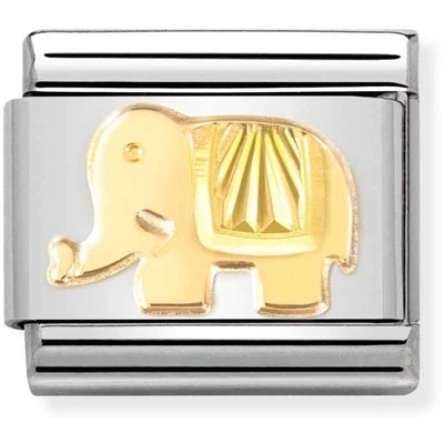 Image of Nomination Gold Elephant Charm