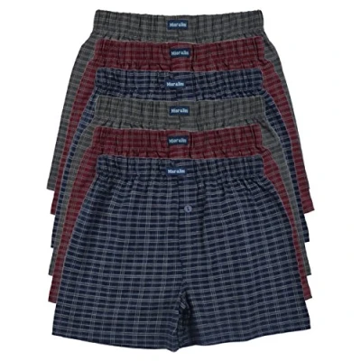Image of MioRalini 6 Men&#039;s Cotton Boxer, Model: pairs Button Fly 10, X Large (13.5 In)