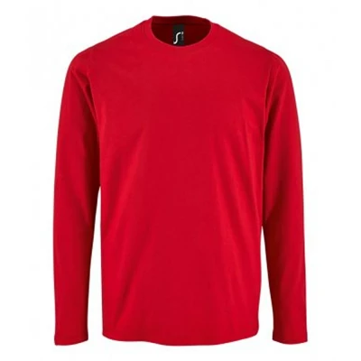Image of SOLS Mens Imperial Long Sleeve T Shirt (Red) Size X Large