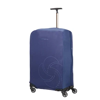 Image of Samsonite Global Travel Accessories Foldable Luggage Cover L/M, Blue (Midnight Blue)