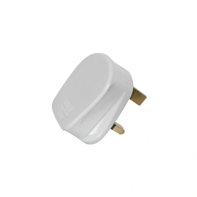 Image of Mercury Rubber UK mains plug, 13A fuse, white