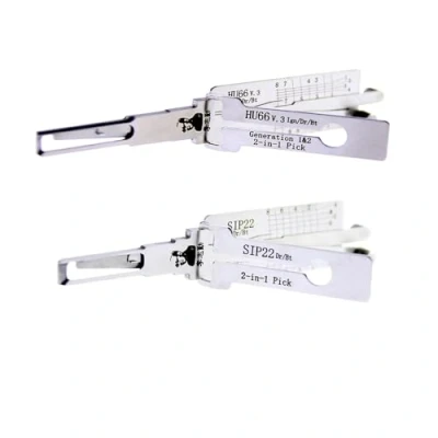 Image of 2 Piece HU66 v3 SIP22 LiShi in 1 Auto Lock Pick, Pick and Decoder for Car, Car Key Reader, Professional Locksmith Tools