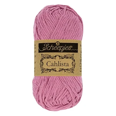 Image of Scheepjes Cahlista 398 Coral Rose Yarn 10x50g