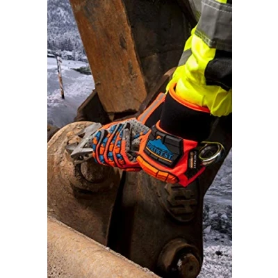 Image of Portwest Aqua Seal Pro Glove Orange/Blue Large