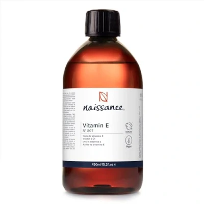 Image of Naissance Vitamin E Oil (no. 807) 450ml for Skin, Face, Hair Growth, Scalp, Nails, Cuticles, Scars Natural &amp; Plant based