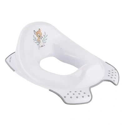 Image of keeeper Bambi children&#039;s toilet seat, For 18 month olds to 4 year olds, Anti slip function, Ewa, Nordic White (White)