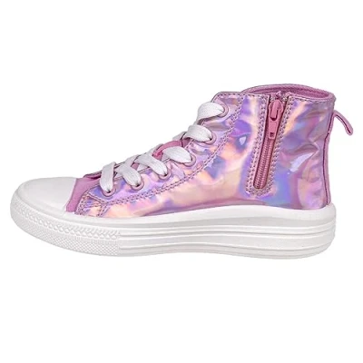 Image of Disney Minnie Mouse High Top Sneakers, Pink, 13.5 UK Child