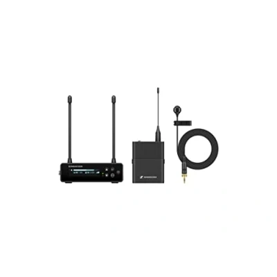 Image of Sennheiser EW DP ME4 SET (U1/5) Portable Digital UHF Wireless Microphone System with Cardioid Lavalier Black (700026)