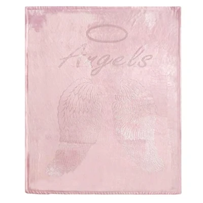 Image of Olivia Rocco Angel Wings Teddy Duvet Cover Set Soft Thermal Quilt Sets Warm Cosy Snug Bedding, Throw Blush Pink