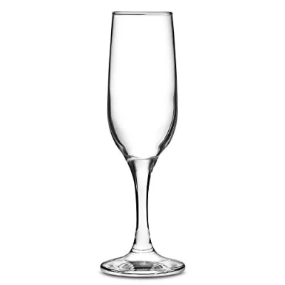 Image of bar@drinkstuff Essence Champagne Flutes 7.7oz / 220ml Pack of 2 Gift Boxed Glasses, Prosecco Glasses