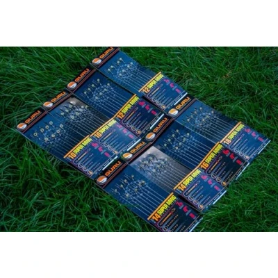 Image of Korda Guru Super MWG 4&quot; Bait Band Hair Rigs Barbless (Size 14 6lb)