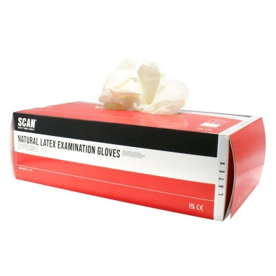 Image of Scan Latex Gloves Extra Large Box of 100