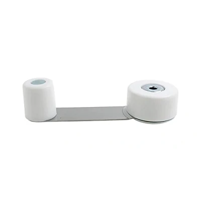 Image of Chrome Door Stopper Swivel Type Floor Mounted White by Lifeswonderful