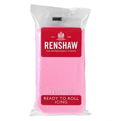 Image of 500g Renshaw Ready To Roll Icing Fondant Cake Regalice Sugarpaste PINK