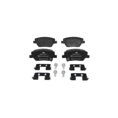 Image of 77367628, 77367910, 77368368 brake pad set ATE 13.0460 5679.2 with acoustic wear warning caliper screws accessories