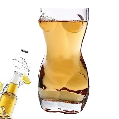 Image of Unique Pint Glass Cup Body Shaped Sexy Beer Shot Glasses Set for Home Parties, Clubs, Events
