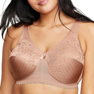 Image of Glamorise Full Figure Plus Size MagicLift Original Support Bra Wirefree #1000