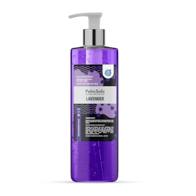Image of Palm Safe Lavender Alcohol Hand Sanitiser 500 ml Pump Bottle