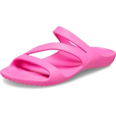 Image of Crocs women&#039;s Kadee Ii Flip Flop Sandal, Electric Pink, 2 UK