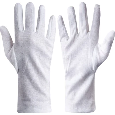 Image of Sitesafe Men&#039;s Fourchette Polycotton Sewn Wrist Gloves Size 10, Pack of 12