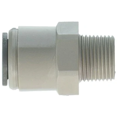 Image of John Guest Straight Adaptor 1/2 inch Tube OD x BSPT Male Thread