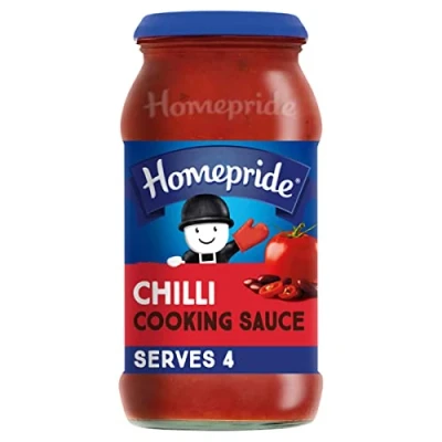 Image of Homepride Chilli Cooking Sauce, 485 g Jar (Pack of 1)