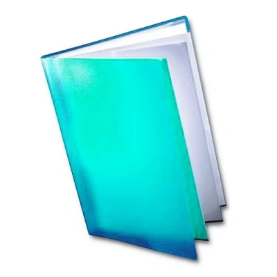 Image of Westfolio Course Book Adjustable Capacity Turquoise A3, File Holder, Presentation Display Wallet, Paper, Document, Poly Clear Sleeves