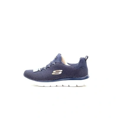 Image of Skechers Women&#039;s 149204 Summits Sneaker, Navy Knit/Gold Tim, 5 UK