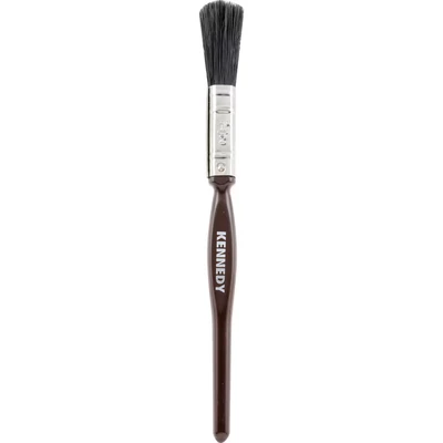 Image of 5x Kennedy Flat Paint Brush, Natural Bristle, 1/2in