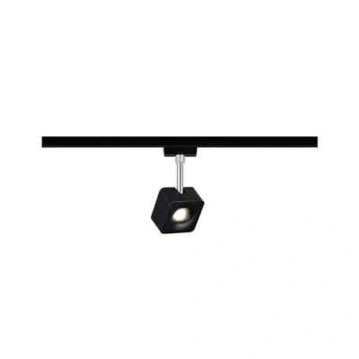 Image of Paulmann URail Cube spot black dimmable 2,700 K