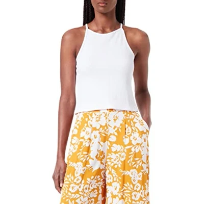 Image of PIECES Women&#039;s Pcostina Strap Top Noos Bc, Bright White, S